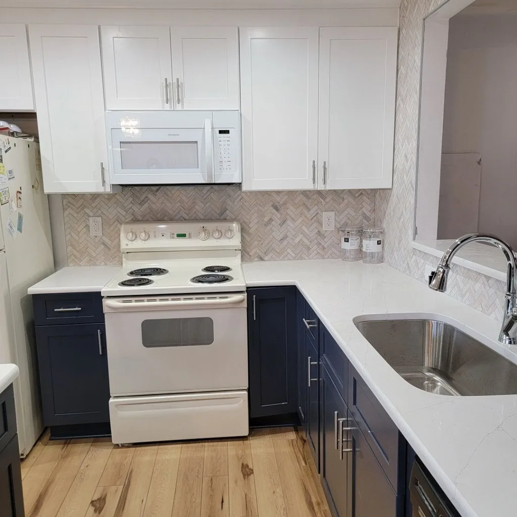 Herringbone Backsplash Kitchen