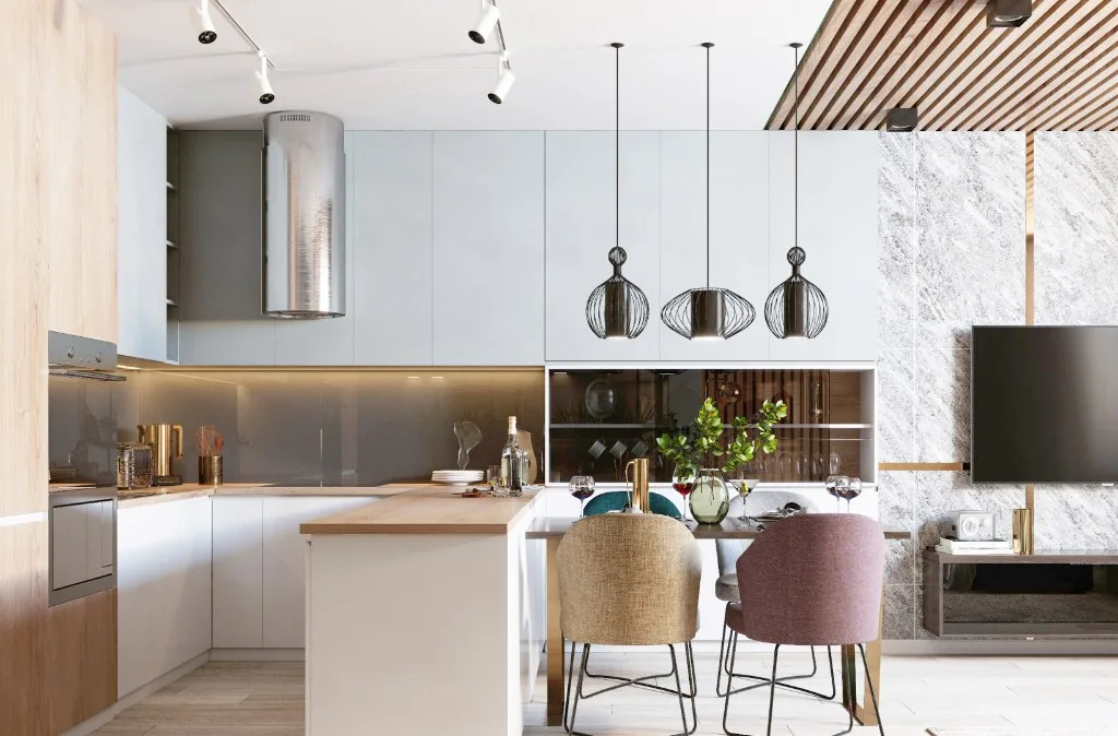 Natural Wood Modern Kitchen