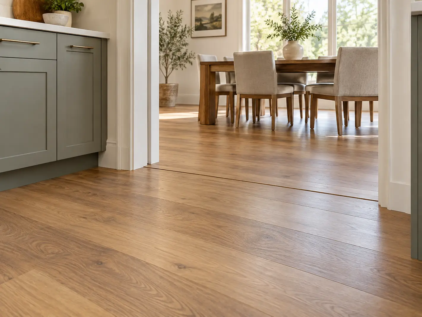 Can the New Floor Meet the Next Room Cleanly?