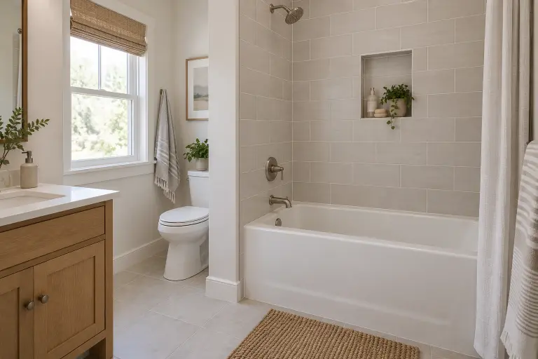 Bathtub style compared against bathroom layout